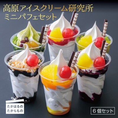 高原アイスクリーム研究所 『ミニパフェ』(6個セット) 　特産品番号299