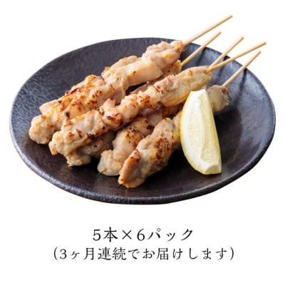 【定期便】九州産若鶏の串焼き(もも)※冷蔵　TF473