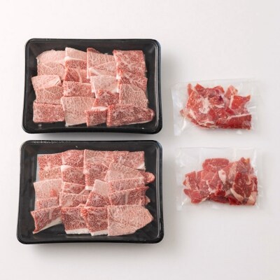 ミヤチク 宮崎牛赤身焼肉(ウデ・モモ)800g&黒毛和牛小間切れ200g　TF545