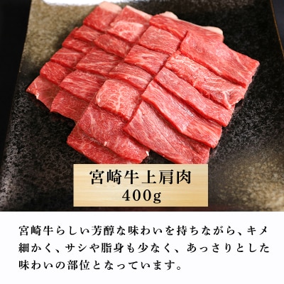 大満足焼肉Pセット 1.3kg[宮崎牛 味付鶏肩肉] km580