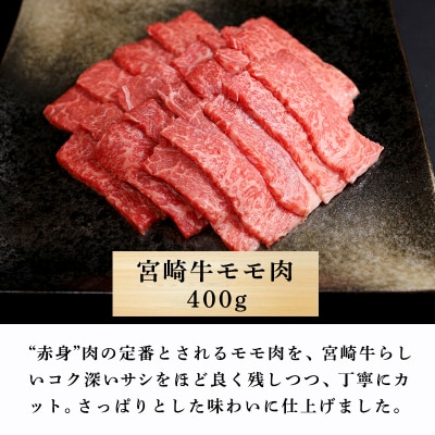 大満足焼肉Pセット 1.3kg[宮崎牛 味付鶏肩肉] km580