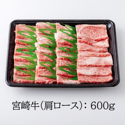 宮崎牛焼肉(肩ロース)600g　km-573