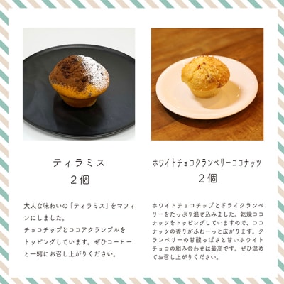 カフェミネットのバラエティーマフィン6種12個セット　TF660