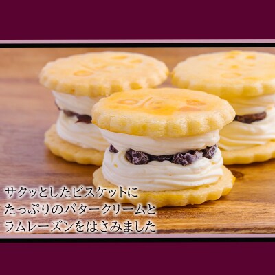 ケーキハウスくるみの里のラムレーズンサンド 10個　TF405