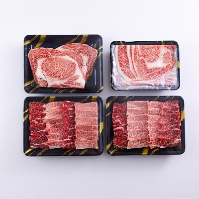 宮崎牛月替わり堪能セット定期便B[3ヶ月] 合計1600g　mi-690