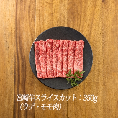 宮崎牛サイコロステーキ&スライスセット950g　TF723