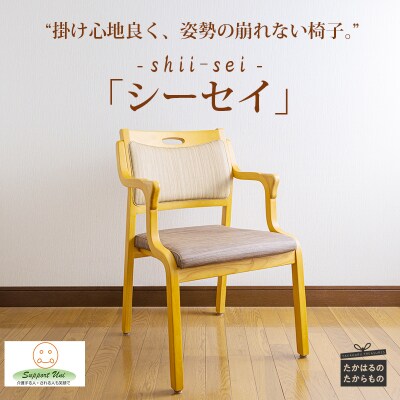 姿勢保持用チェア『シーセイ』1脚[介護 バリアフリー 腰痛 糜爛 粉瘤]　TF778