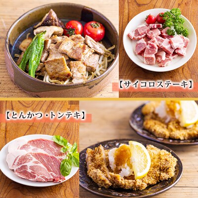 高原育ちの宮崎県産豚肉5種バラエティーセット1.5kg[とんかつ 焼肉 しゃぶしゃぶ]　TF779