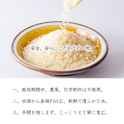 【数量限定】農薬・化学肥料不使用 無農薬「陽の光穂(ひのひかり)」3kg(1kg×3p) TF803