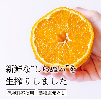 濃厚な甘さ しらぬいの手搾り果汁1L(業務用) TF816