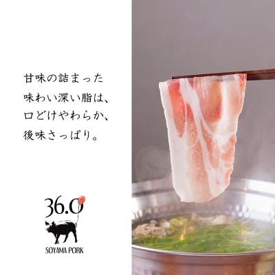 ソヤマポークのしゃぶしゃぶ食べ比べセット4種[ロース 肩ロース バラ モモ] TF828
