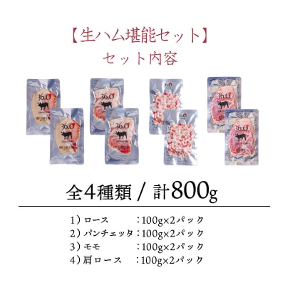 ソヤマポークの生ハム堪能セット[熟成肩ロース ロース モモ パンチェッタ] TF864