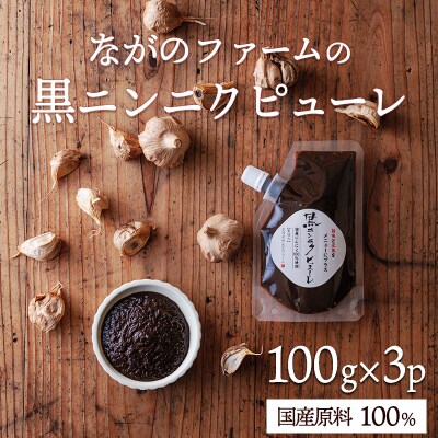 毎日の食卓に簡単・便利・美味しい 国産黒ニンニクピューレ 100g×3p TF891