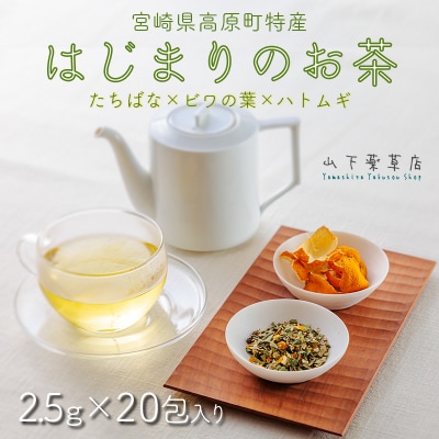 橘の爽やかな香り「はじまりのお茶」 ティーパックタイプ(2.5g×20包)　TF918