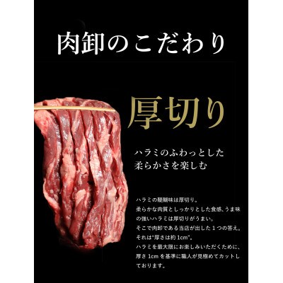 厚切り牛ハラミステーキ　500g×2P　計:1kg(相良村)