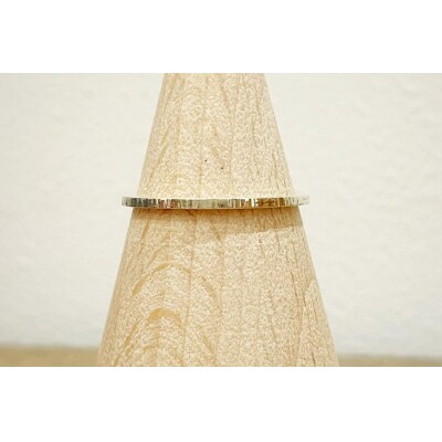 K10 細スジ リング(ハンドメイド)【15号】