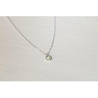 【プレゼント包装付き】誕生石ペンダント(シルバー)チェーン40cm