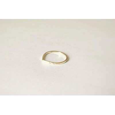 K10 しずく型リング *ダイヤ入り*