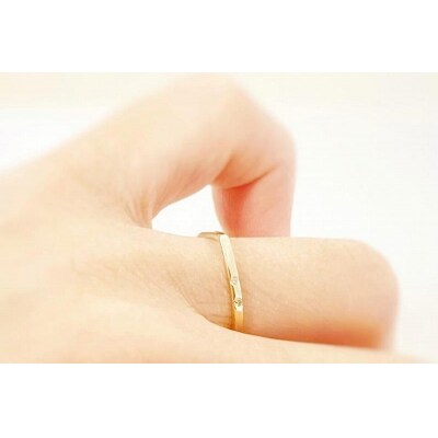 K10 しずく型リング *ダイヤ入り*