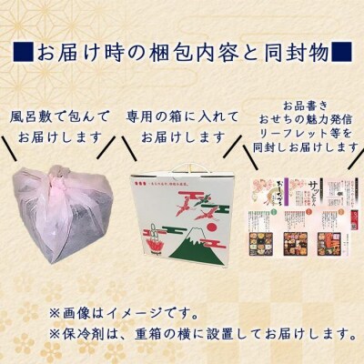 玉清屋 生おせち 玉手箱 和風一人前三段重 24品×3段(3人前) 冷蔵発送・12/31着 お節料理