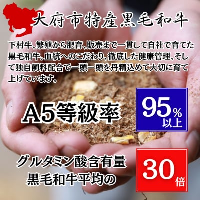 【数量限定・大増量】大府市特産黒毛和牛「下村牛」切り落とし 1.5kg(250g×6パック)
