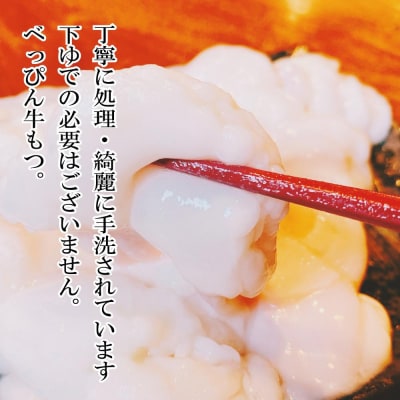 【生もつ鍋フルセット】 名物 国産牛もつ鍋 極塩レモン味 3～4人前  【国産牛もつ2倍!】
