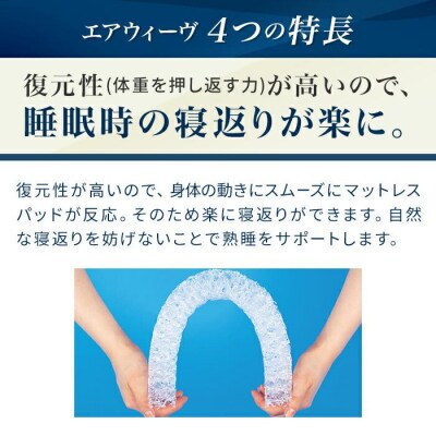 【大府市産新米5合付き】エアウィーヴ 01  キング