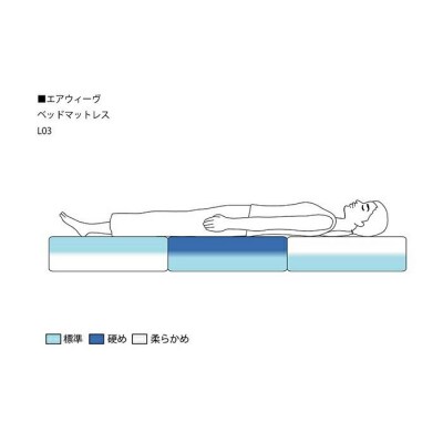 【大府市産新米5合付き】エアウィーヴ ベッド マットレス L03  ダブル 寝具 エアウィーブ