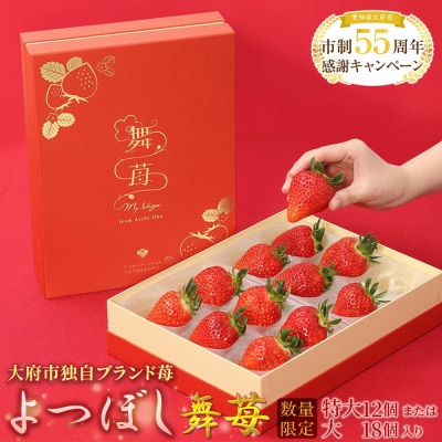 数量限定!ブランド苺『舞苺』品種:よつぼし