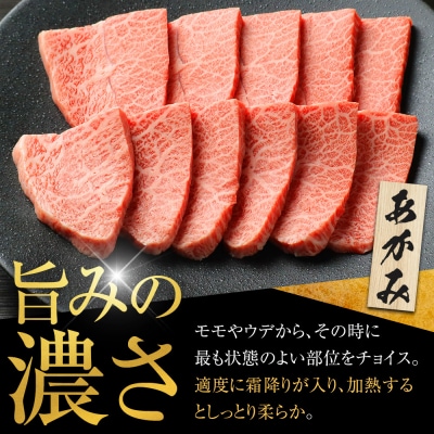 【定番】大府特産A5黒毛和牛下村牛焼肉用特上あかみ　1.0kg