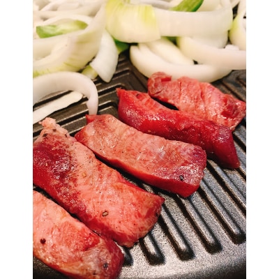 塩然牛タンステーキ(カット済3パック)と本格牛もつ鍋(5～6人前)セット