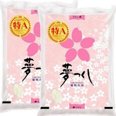 【令和4年産】福岡県産ブランド米「夢つくし」白米　計10kg(川崎町)