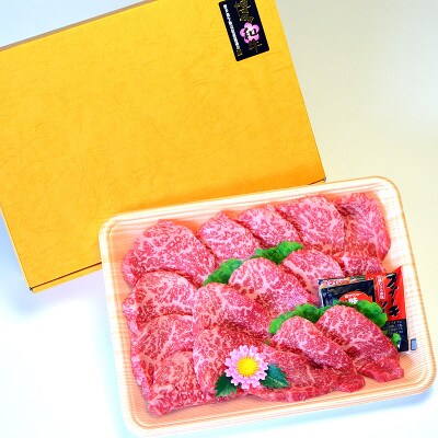 博多和牛A5~A4 モモ赤身ミニステーキ350g ソース・塩胡椒付【化粧箱入】(川崎町)