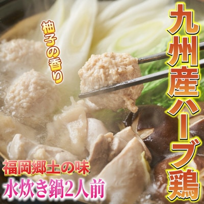 【2024年11月中旬発送】鶏水炊き&もつ鍋2種(醤油味・みそ味)各2人(計6人前)川崎町