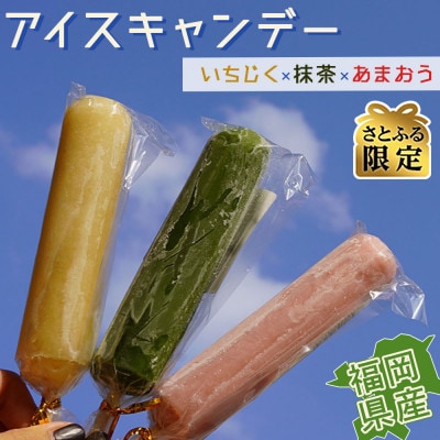 【さとふる限定】福岡自慢の特産品を詰め込んだアイスキャンディー3種　6本(川崎町)