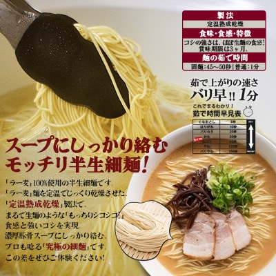 博多情熱とんこつラーメン4食　福岡県産ラー麦100%麺と豚こつスープのセット　ポスト投函便(川崎町)