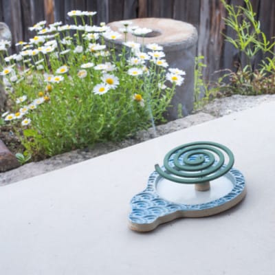 信楽焼・明山の蚊遣器　biwako琵琶湖　s17-01
