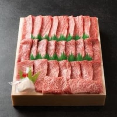 近江牛 澤井牧場 焼肉特選三種盛り合わせ 600g　牛脂付き