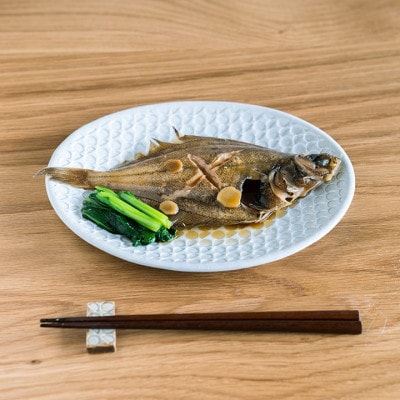 【信楽焼・明山】平皿　中(月白)ht-18
