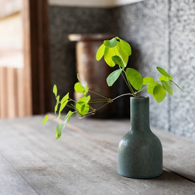 信楽焼・明山の　花入2本　12cm　色おまかせ　boru180