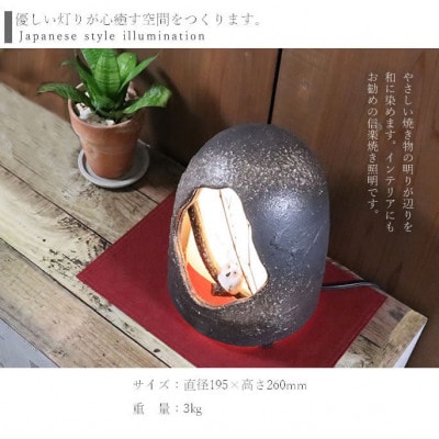 信楽焼 ふくろう照明 (室内照明)