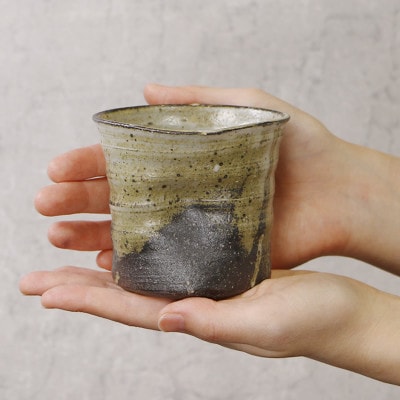 信楽焼 山河焼酎カップ 陶器