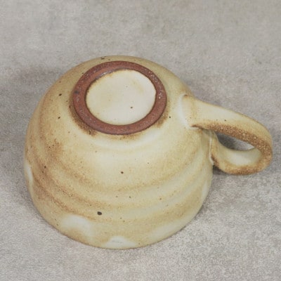 信楽焼 陶器製 てまり スープカップ (粉引)