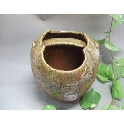 【信楽焼】陶華花入れ　nha-038