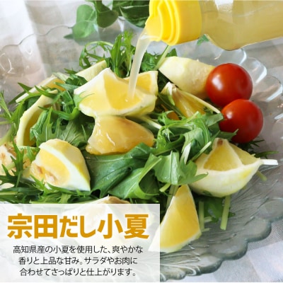 宗田だしドレッシング190ml×6本セット(にんじん・小夏・和風風味)各2本 【R01041】