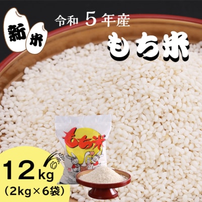 《先行受付中》★ 令和5年産 新米 精米 ★ もち米  12kg (2kg×6袋)
