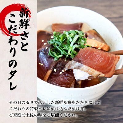 これが魚屋の漬け丼だ! ～土佐の漬け丼『鰹のタタキ』～ 80g×10P ★訳あり★