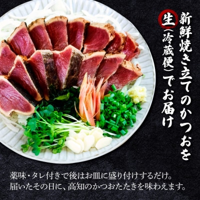 【四国一小さなまち】「特選」土佐のわら焼きカツオのタタキ2節(約300g～400g×2)【ヤマシン】
