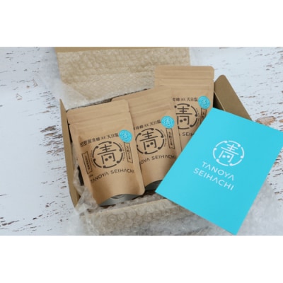 【四国一小さなまち】塩職人 田野屋青蜂　完全天日塩大粒セット　100g×3個