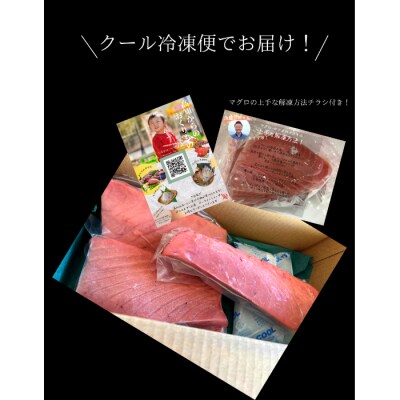 【四国一小さなまち】土佐沖どれキハダマグロ　約250g×3柵【カネアリ水産】